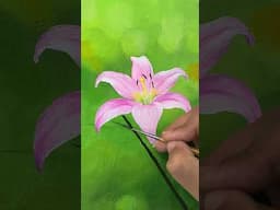 How to paint lily/ Acrylic painting for beginners