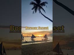 Boracay Beach Golden  Sunset Sceneries