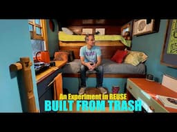 "BUILT FROM FREE TRASH"- A Tiny House van/truck conversion home