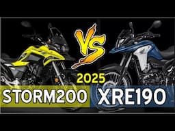 HONDA XRE190 - 2025 X SHINERAY STORM 200 - 2025 - COMPARATIVO