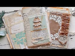 Making A Christmas Junk Journal | Tips & Ideas On Creating Inside Pages + More!