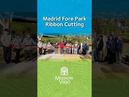 On Oct. 28, the community was invited to the ribbon cutting for the remodeled Madrid Fore Park.