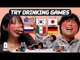 Koreans Try Drinking Games ALL Around the World! [LIVE EDIT]