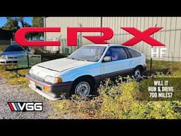 FREE Forgotten Honda CRX Parked 16 Years! Will It RUN AND DRIVE 700 Miles? (Special Guest Tavarish)