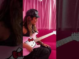 Cat's outta the bag. @vixens_diary shreds the Squier Hello Kitty Strat and @fender Hello Kitty Fuzz!