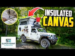 Sewing Insulated Pop Top Canvas - Dream Overland Jeep Camper Build Pt. 13