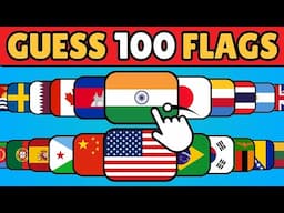 GUESS 100 FLAGS IN THE WORLD | FLAG QUIZ | GUESS THE FLAG #flag #quiz