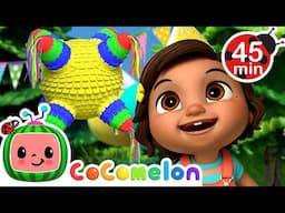 Nina's Big Birthday Pinata Surprise! + More Nina's Familia! | CoComelon Nursery Rhymes & Kids Songs