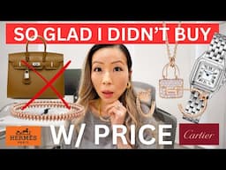 LUXURY ITEMS I'M SO GLAD I DIDN'T BUY | Panthere de cartier watch, Hermes Birkin 25 Clash de cartier