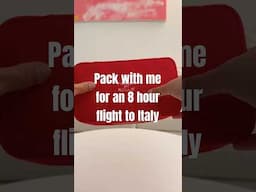 Pack my carry on toiletry bag for a flight to Italy! #italy #packwithme #packing #travel