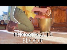 Transforming Our Salon: Ceiling & Terracotta Floor Restoration!