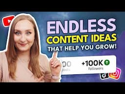 This is HOW to FIND CONTENT IDEAS that ACTUALLY GROW your social media!