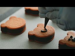 Bear-Shaped Ganache Sandwich Cookies｜Ohyoo Cooking