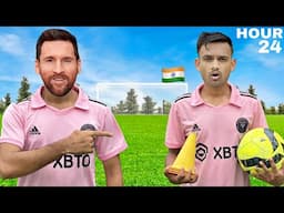 I Trained Like “Lionel Messi” for  24 hours in India 🇮🇳