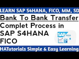 Bank to Bank Transfer Complete Process in SAP S4HANA FICO | SAP Bank to Bank Transfer