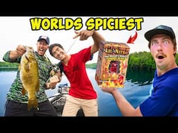 WORLD'S HOTTEST Gummy Bear FISHING CHALLENGE! (9 MILLION SCOVILLE)