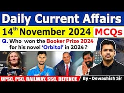 14th November 2024 | Daily Current Affair | November Daily Current Affair | Current affair 2024