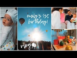 EMILY TURNS ONE 🎉🎈 || full day in my life vlog || My Daughter's First Birthday!