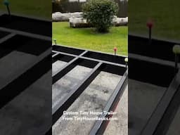 Custom Tiny House Trailer Foundation For a DIY #tinyhouse Build #tinyhouse #tinyhousetrailer #diy