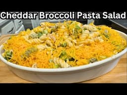 Delicious Cheddar Broccoli Pasta Salad