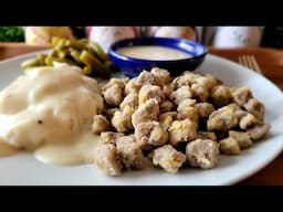 Chicken Fried Steak Bites Meal in a Jar | Mashed Potatoes & Cream Gravy in a Jar | Freeze Dried Food