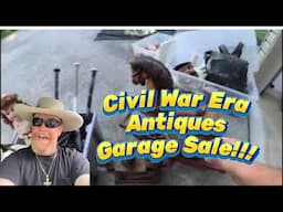 It Only Takes 1! Civil War Antiques at a Garage Sale , folk art, Dolls and more