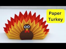 How To Make Paper TURKEY Toy For Kids / paper craft / Paper Craft Easy / KIDS crafts / Thanks giving