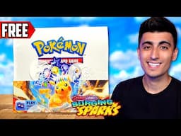 Opening a FREE Surging Sparks Pokemon Booster Box!