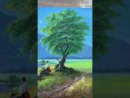 Painting two lovers under a tree #art #nature #painting #acrylic