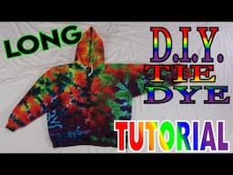 How to Tie Dye a Rainbow Hoodie Crinkle [Full Tutorial]