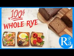 100% Whole Rye Sourdough Bread Recipe You Will Love! Only Whole Rye and Water!