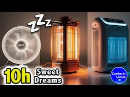 EVERYONE SLEEPS with THIS White Noise Combo | Fan ASMR, Heater & Air Conditioner Sound to Sleep