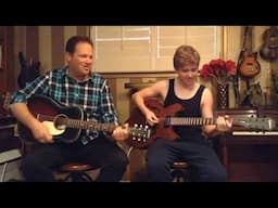 Father and Son play Stevie Ray Vaughn's "Pride and Joy".