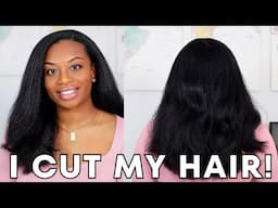 I CUT MY HAIR | breakage, regrets, goals, silk press, protective styles