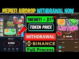 Memefi Token Withdrawal full process in Bank Bitget | $MEMEFI Token Claim Today | Price Prediction