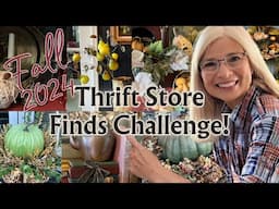 Fall 2024 Challenge: Decorating my Front Porch & Foyer with 15 Thrift Store Finds!