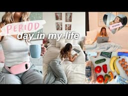 SPEND THE DAY WITH ME *on my period* | pushing through the pain & being productive