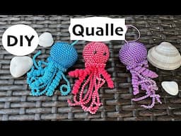 DIY: Qualle aus Perlen. Perlenqaulle. Qualle häkeln. Crochet Medusa. Beaded Jellyfish