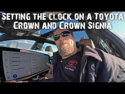 Setting the clock on a Toyota Crown and Crown Signia