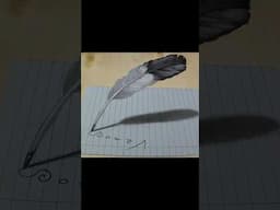 Drawing a 3D Feather