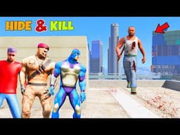 Indian Bikes Driving 3D Franklin Playing Hide & Kill With Rope Hero Tipson And Villain In GTA 5!