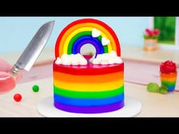 🍰 Miniature Rainbow Cake Decorating Recipe | Miniature Cake Recipe 🍫🧁 Tiny Cakes