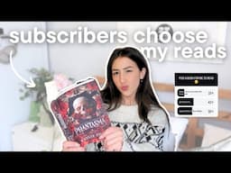 subscribers choose my reads for the week🤔📖