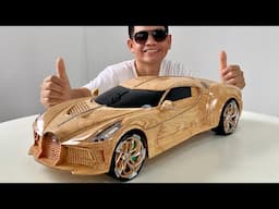 Building a Wooden Bugatti La Voiture Noire - Master Wood Carving