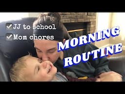 BLIND TODDLER MORNING ROUTINE. School day.