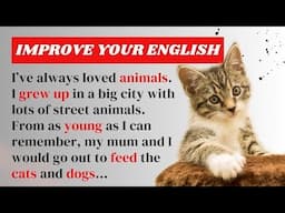 My Vet Journey | Improve Your English Listening Skills - Speaking Skills | Learning English Speaking