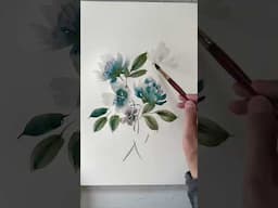 #watercolor #watercolour #flowers #painting #artist #learnwatercolor