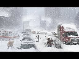 America Now! California Is In Chaos! 19-inch Snowstorm Buries Thousands of Vehicles, Homes