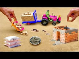 diy mini tractor bricks house construction science project @MiniTractor100