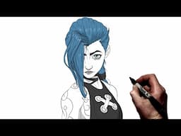 How To Draw Jinx | Step By Step | Arcane